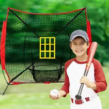 Baseball Practice Backstop Net Portable Hitting Pitching Batting Training Net