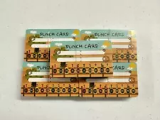 200 count 3.5”x2” 10-Hole Punch Cards Incentive Loyalty Reward Cards School