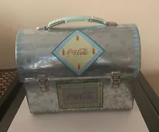 Coca Cola Galvanized Workman Lunch Box Green 2001 New Old Stock