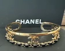 Chanel Lambskin Cuff Bracelet