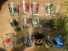 New Listing16 Assorted Shotglasses mostly from the US but a few are from other countries