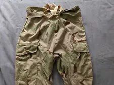 DCU DESERT CAMO BOTTOM JSLIST PANTS MOPP SUIT COAT CHEMICAL OVERGARMENT MED REG