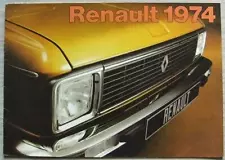 RENAULT RANGE UK Car Sales Brochure For 1974 5TL 6TL 12TS 15TL 15TS 17TL 17TS +