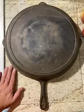 Vintage Birmingham BSR / Red Mountain 15” Cast Iron Skillet 14S - Heat Ring