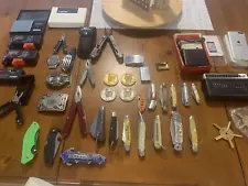 Going out of business Summer sale, knives, radios, coins, testers lot