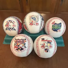 Cleveland Indians Cincinnati Reds Battle For Ohio Baseballs 99,00,01,03,04￼