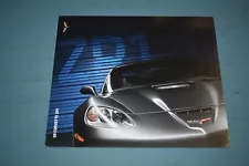 2009 Chevrolet Chevy Corvette Sales Brochure ZR1 Canadian Fold Out