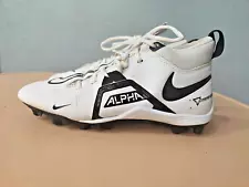 Nike Men's Alpha Menace Varsity 3 CV0586-100 White Football Cleats Shoes Sz 7