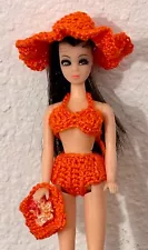 Handmade Custom Crochet Bikini Set for Topper Dawn (Doll not Included)