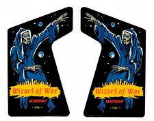 Wizard of Wor Arcade Side Art Set 2pc Graphics High Quality Laminate - Exclusive