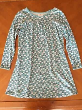 Hanna Andersson Girl's Green Floral Dress with White Flowers Japan Size 140 Used