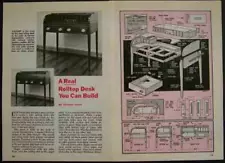 Hepplewhite Rolltop DESK HowTo Build PLANS Secretary