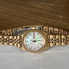 Armitron Women's Genuine Crystal Dial Rose Gold Bracelet Watch 75-2475 MSRP: $50