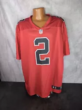 Atlanta Falcons Color Rush Printed Jersey Mens XXL Red Matt Ryan Dirty Birds