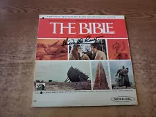 VG++ ACTUAL SIGNED 1960s DINO DE LAURENTIIS The Bible In The Beginning LP33