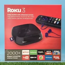 Roku 3 Media Streamer with Enhanced Voice Search Remote 4230R NEW