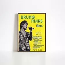 Bruno Mars Live In Brazil 2024 tour Poster