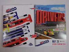 2017 Indy 500 Program 101 Running IndyCar GP Program with Starting Line-Up