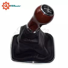 New Wood Grain 5 Speed Gear Shift Knob Lever Gaitor Boot For VW Jetta 2002-2012 (For: 2002 Volkswagen Jetta)