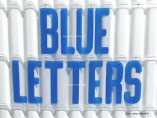 8" All Blue Sign Letters for Outdoor Marquee Portable Signs