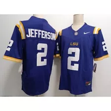 NCAA LSU Tigers #2 Justin Jefferson Purple F.U.S.E. Vapor Limited Jersey 3XL NWT