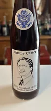 This Sale Is For (1) 1985 Jimmy Carter 10oz Coca Cola Bottle.