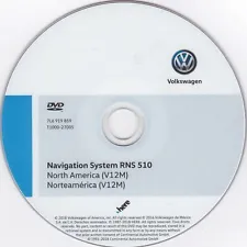 VW Volkswagen RNS-510 2018 Navigation Map Update DVD (USA/Canada) ver 12M