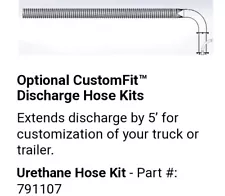 Billy Goat 5' URETHANE DISCHARGE EXTENSION 791107 For Debris Loader