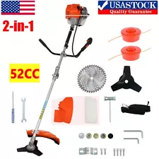 52CC 3 in 1 2-Stroke Grass String Trimmer Brush Cutter Gas Trimmer Weed Eater US