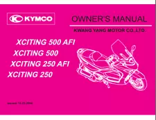 KYMCO XCITING 250 Owner's Manual