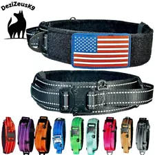 2 Inch Tactical Dog Collar For Large Dogs | Control Handle, Removable Flag Patch