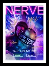 NERVE MOVIE CAST AUTOGRAPHED SIGNED & FRAMED PHOTO PRINT