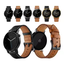 For Motorola Moto 360 2nd Gen Watch Band Classic Genuine Leather Watch Strap