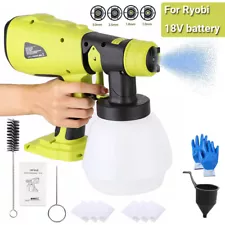 High Pressure Cordless Paint Sprayer for Ryobi Battery Electric HVLP Spray Gun