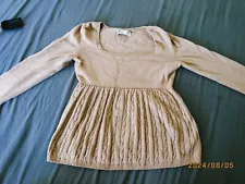 Adorable brown long-sleeve top for sale! Perfect for any season!