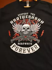 Hells Angels Motorcycle Club Support 81 Brotherhood Short Sleeve T-Shirt Large