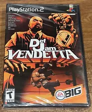 PLAYSTATION 2 - DEF JAM VENDETTA Game COMPLETE New SEALED Scarface REDMAN PS2