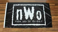 New World Order Wrestling Banner Flag Black NWO 3x5 Garage Man Cave WWE WCW