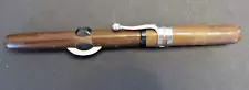 Unique Vintage Wood Fountain Pen Dark Brown with Clip Made in Japan