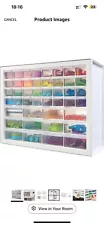 IRIS USA 44 Drawer Stackable Storage Cabinet for Hardware Crafts, White Small