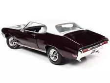 1970 Buick GS Stage 1 Burgundy Mist Metallic with White Top and Interior "Muscl