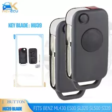 2 Remote Key Shell Case for Mercedes Benz W124 ML430 E500 SL320 SL500 S320 S500