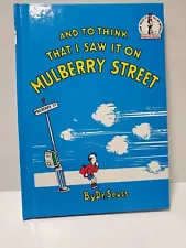 And To Think That I Saw It On Mulberry Street, Dr. Seuss Book Club