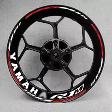 For YAMAHA YZF R1M YZF-R1M Wheel Hub Decal Rim Decoration Waterproof Reflective (For: Yamaha YZF R1M)