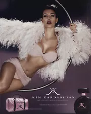 2010 Kim Kardashian: Voluptuous New Fragrance Vintage Print Ad