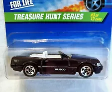 Hot Wheels Treasure Hunt Series Mercedes 500 SL #3 Black For Sale