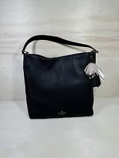 Kate Spade Palmer Drive Danika Shoulder Bag Black Leather Tassel WKRU5160