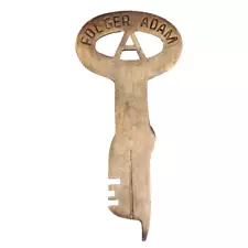 Folger Adam Solid Brass Prison Cell Key