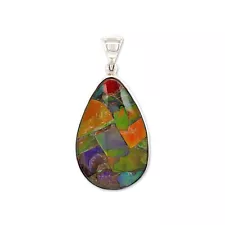 Ammolite Pendant Necklace by Stones Desire