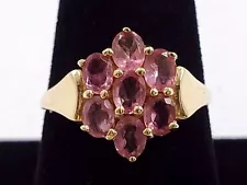 Tourmaline Pink 14K Gold Ring Sz 7